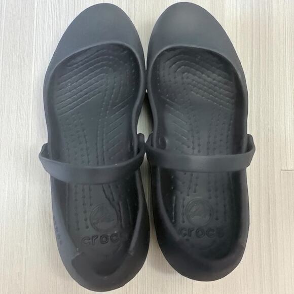 Crocs Alice Work Mary Jane Flat Black Size 5 EUC - Picture 3 of 9